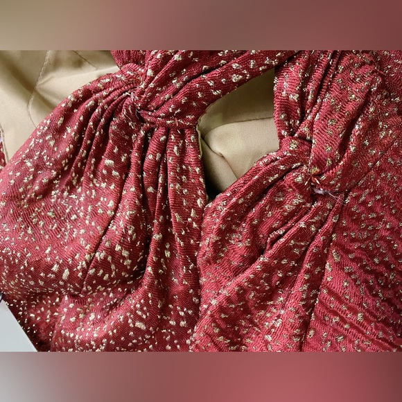 ML Monique Lhuillier Flounced Maxi Dress size 2p new with tag - Picture 5 of 9